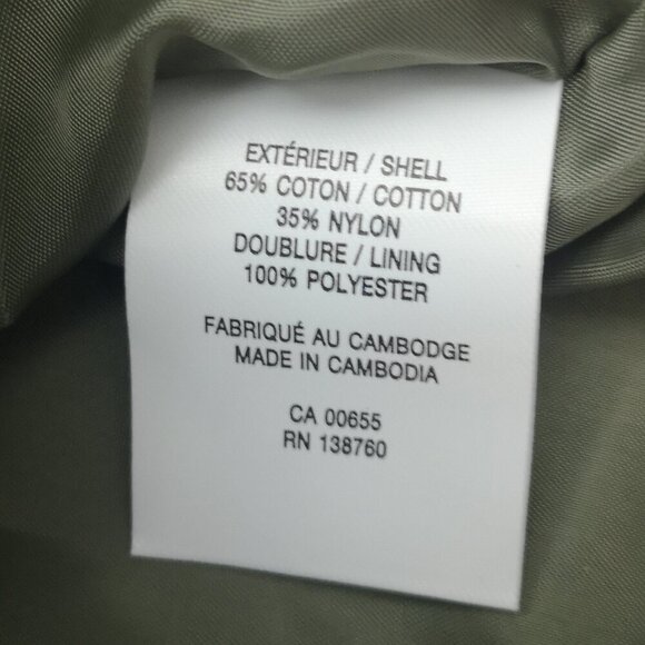 NWT Hyba Ladies Size Large Army Green Lined (Shell Only) Hooded Coat - Picture 7 of 15